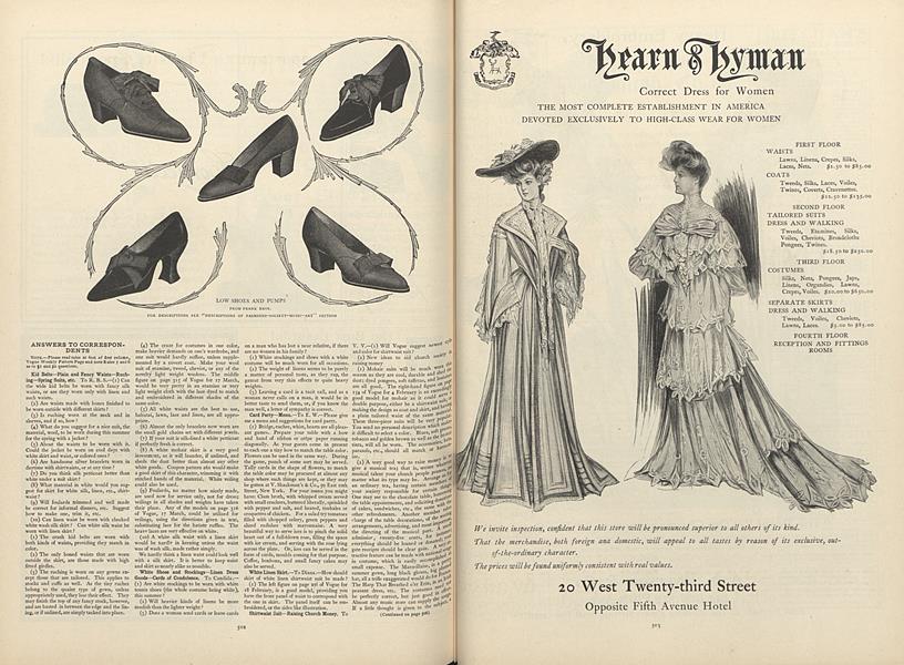 Answers to Correspondents