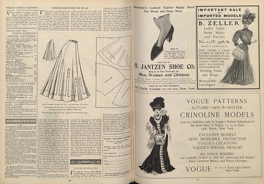 Working Directions for No. 352