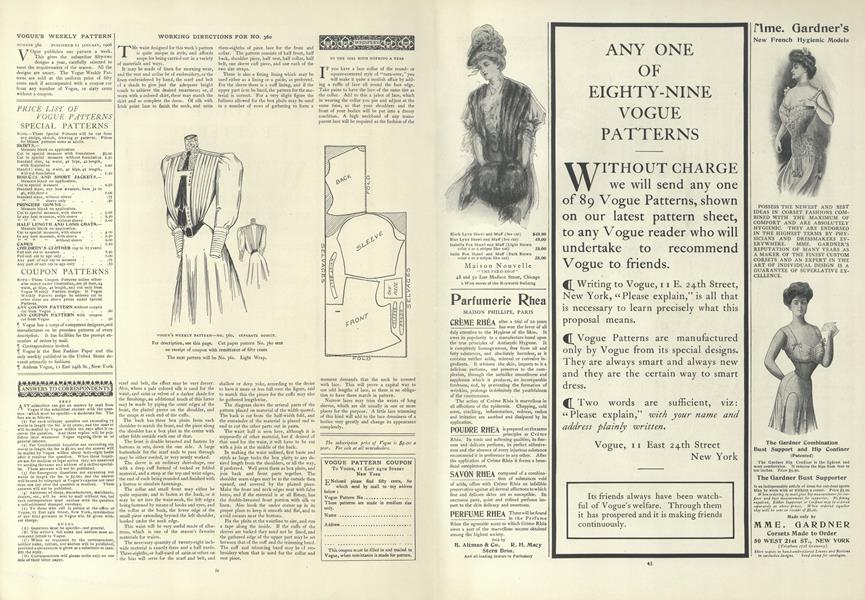 Vogue's Weekly Pattern