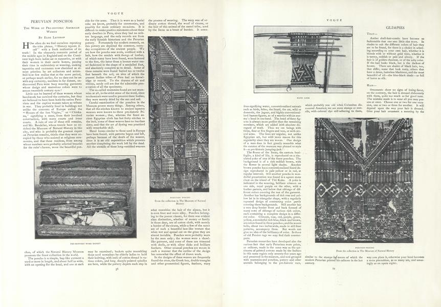 Peruvian Ponchos: The Work of Pre-Historic American Women