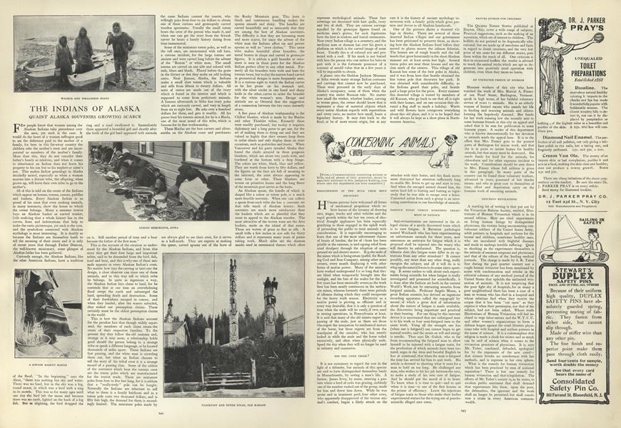 The Indians of Alaska: Quaint Alaska Souvenirs Growing Scarce