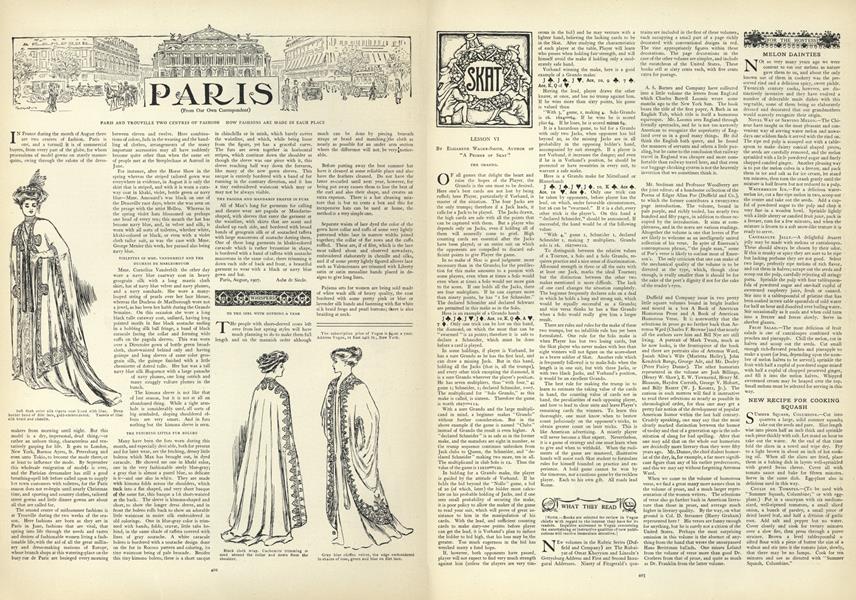 Paris (From Our Own Correspondent)