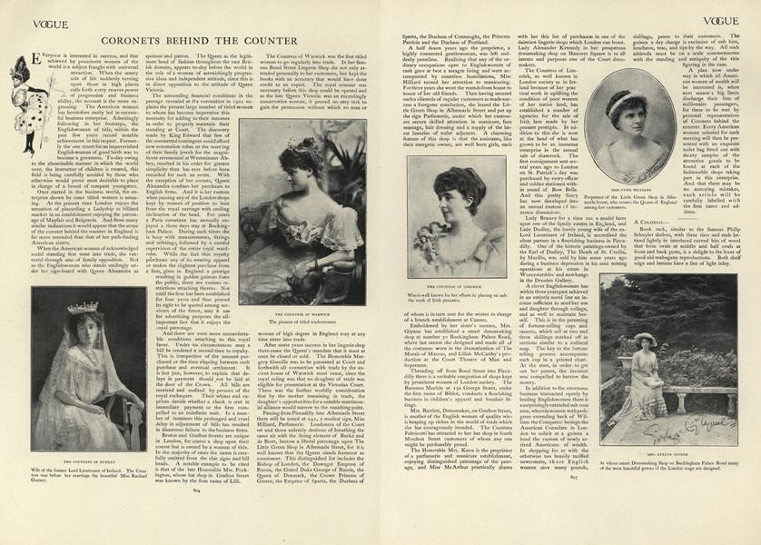 Coronets Behind the Counter