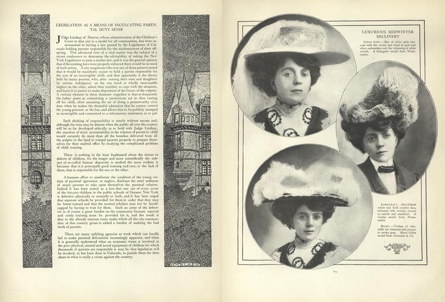 Legislation as a Means of Inculcating Parental Duty Sense