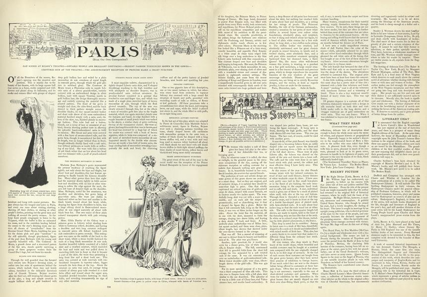 Paris (From Our Own Correspondent)