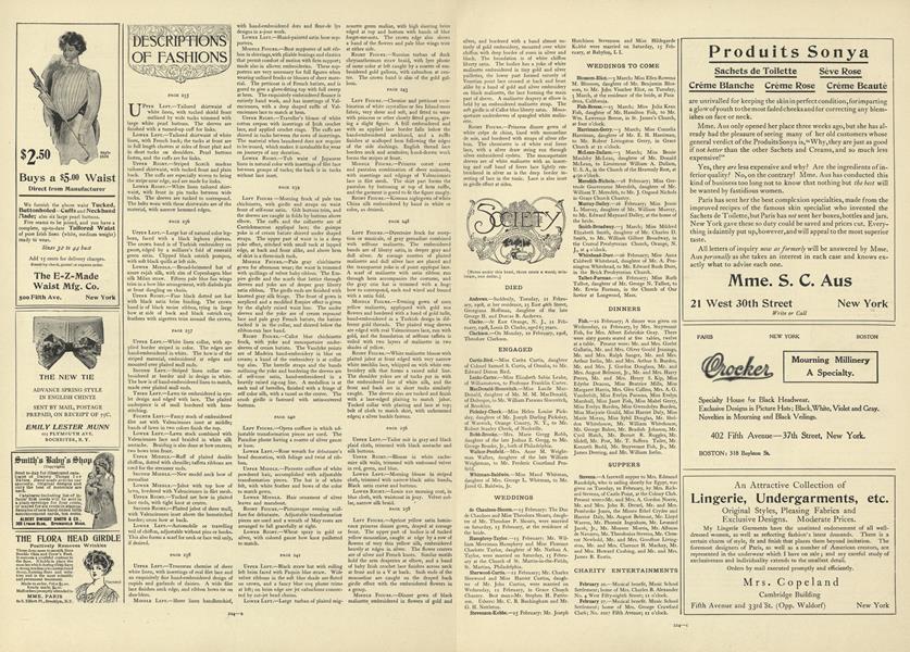 Descriptions of Fashions