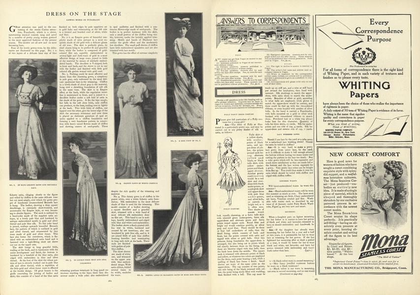 Answers to Correspondents