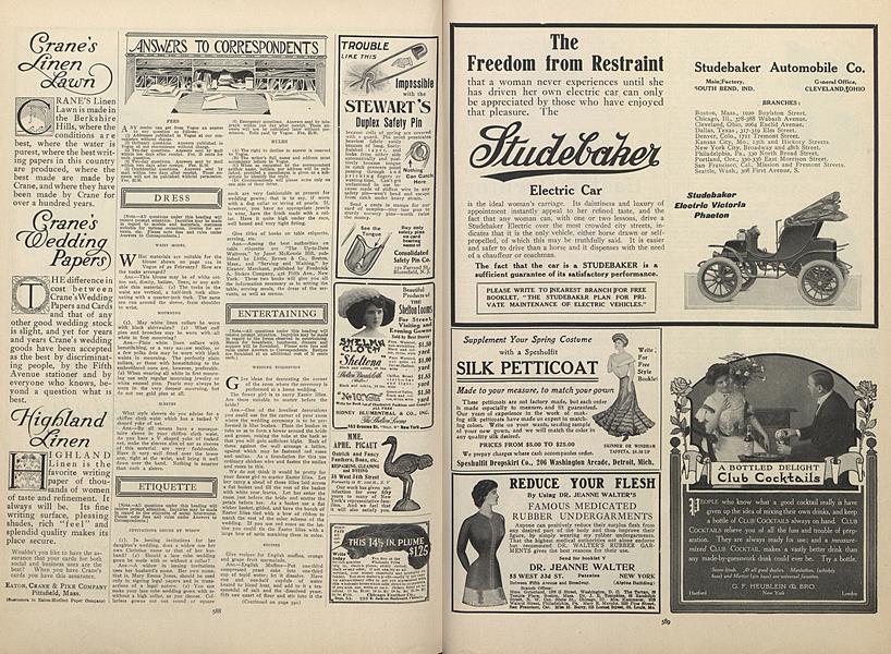 Answers to Correspondents