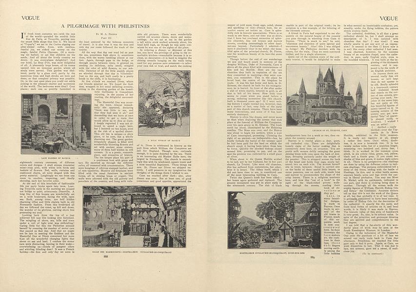 A Pilgrimage with the Philistines: Part III