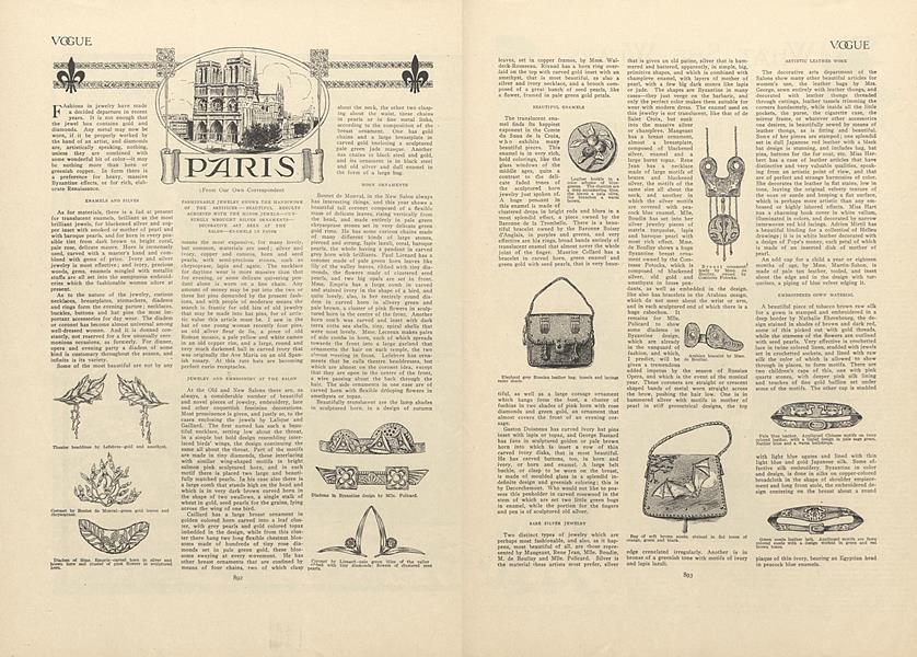 Paris (From Our Own Correspondent)