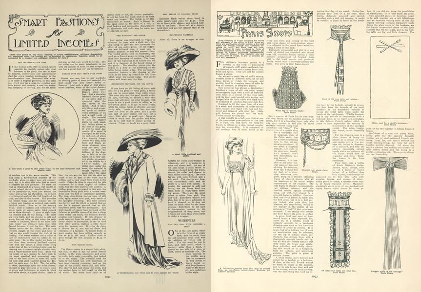 Paris Shops Vogue DECEMBER 31, 1908
