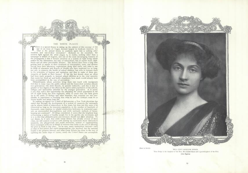 The White Plague Vogue JANUARY 21, 1909