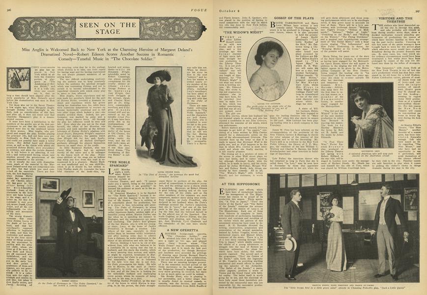 Seen on the Stage | Vogue | OCTOBER 2, 1909