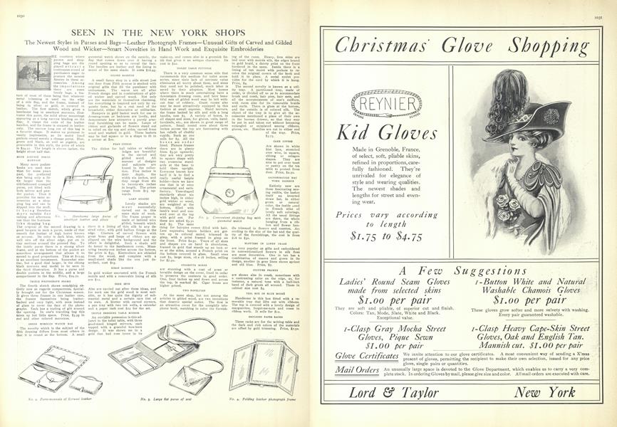 Seen in the New York Shops