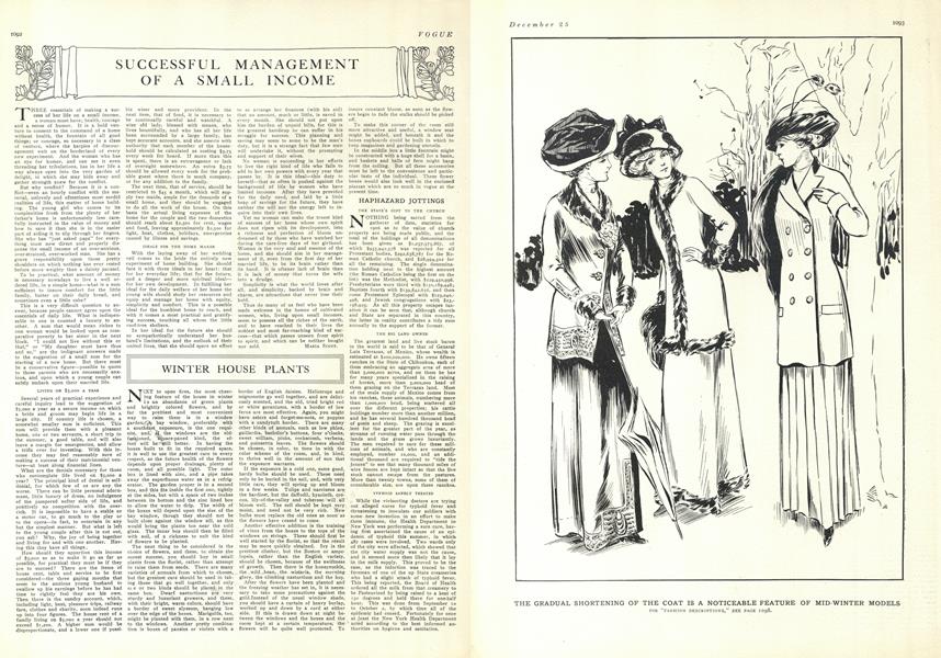 Successful Management of a Small Income