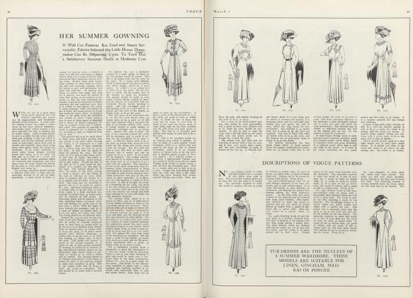 Descriptions of Vogue Patterns