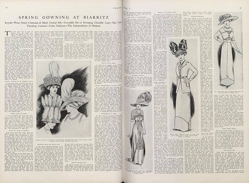 Spring Gowning at Biarritz