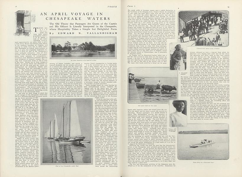 An April Voyage in Chesapeake Waters | Vogue | JUNE 1, 1910