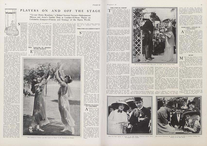 Players On and Off the Stage