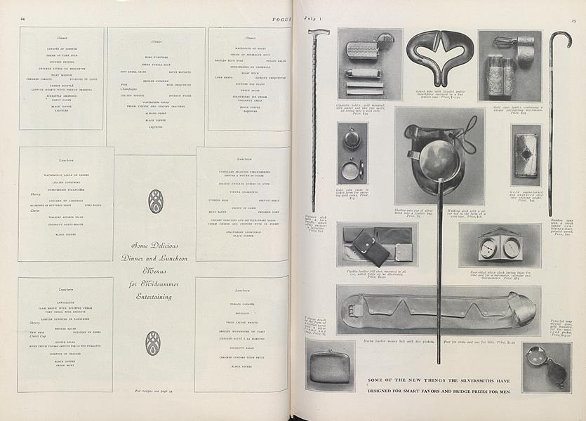 Some Delicious Dinner and Luncheon Menus for Midsummer Entertaining