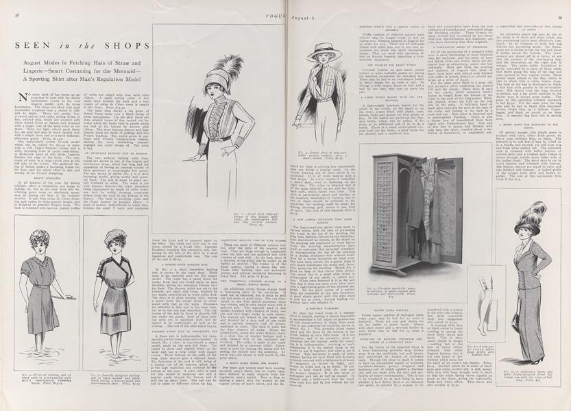 Seen in the Shops | Vogue | AUGUST 1, 1911