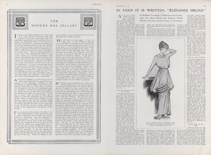 In Paris It is Written, “Elegance Oblige”