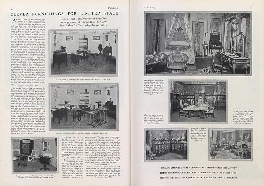 Clever Furnishings for Limited Space