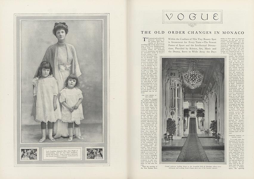 The Old Order Changes in Monaco