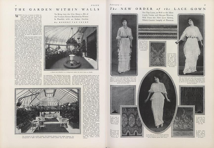 The Garden Within Walls | Vogue | FEBRUARY 1, 1914