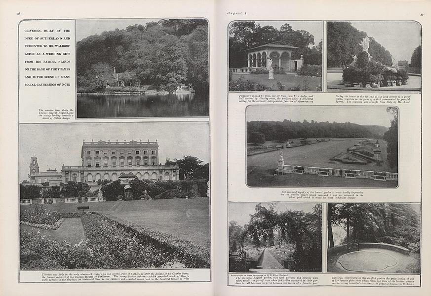 Cliveden, the Waldorf Astor Estate in England | Vogue | August 1, 1914