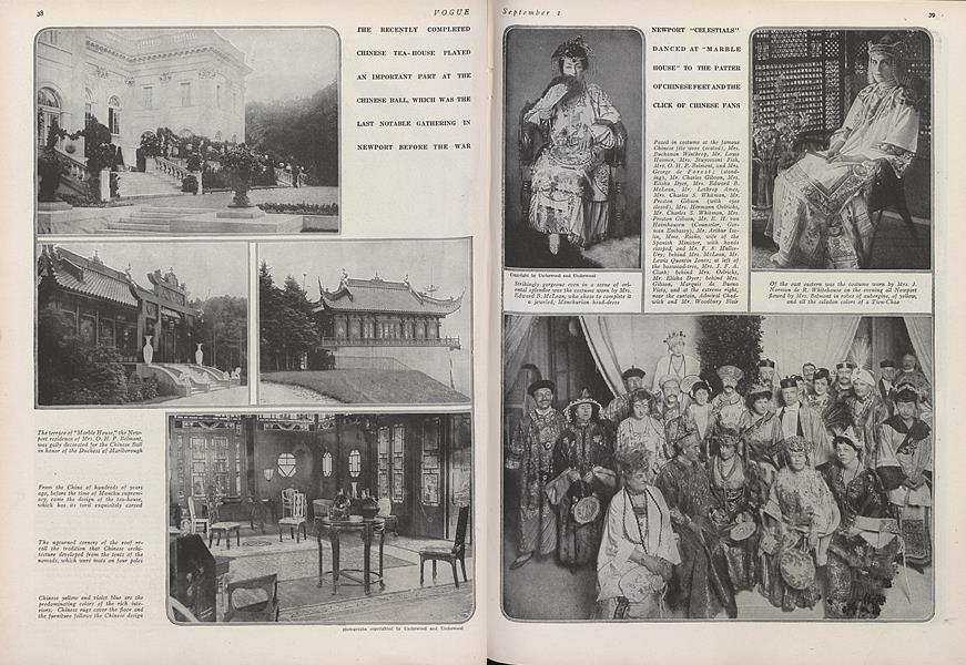 The Chinese Tea-house at Newport | Vogue | September 1, 1914