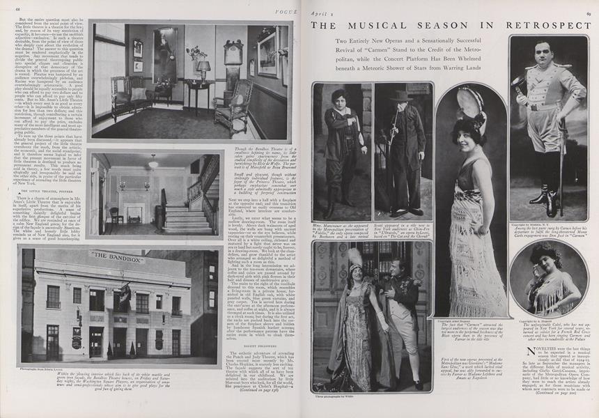 The Musical Season in Retrospect | Vogue | APRIL 1, 1915