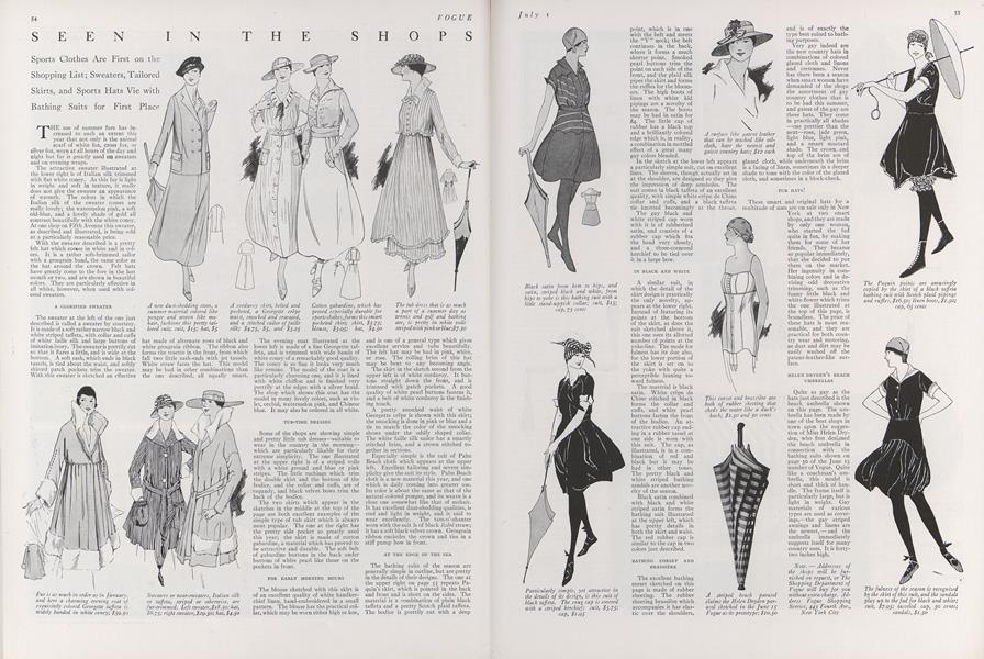 Seen in the Shops | Vogue | JULY 1, 1915