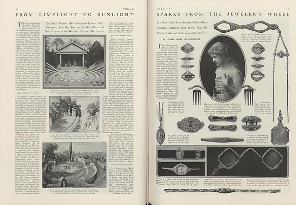 Sparks from the Jeweler's Wheel