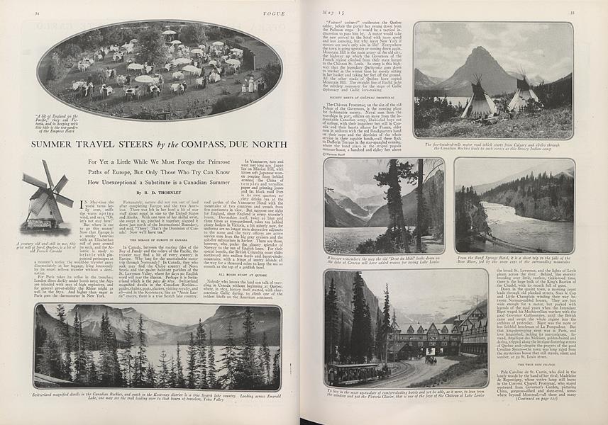 Summer Travel Steers by the Compass, Due North