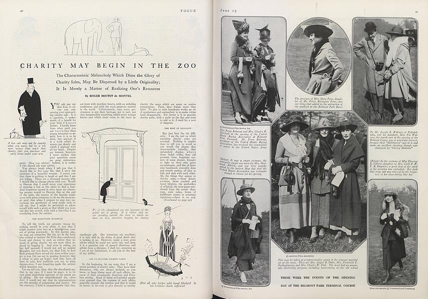 Charity May Begin in the Zoo