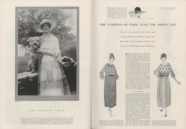 The Fashions of Paris Lead the Simple Life