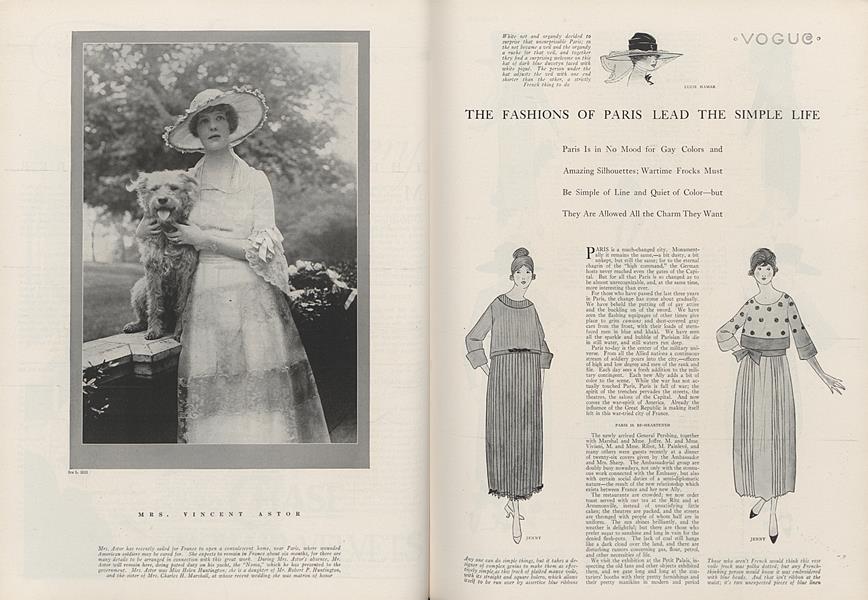 The Fashions of Paris Lead the Simple Life