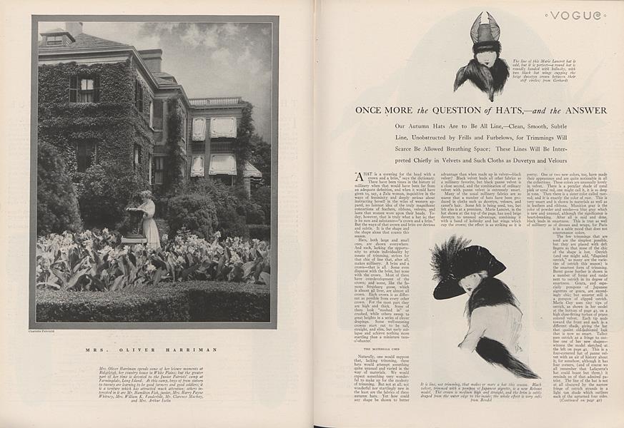 Once More the Question of Hats,--and the Answer