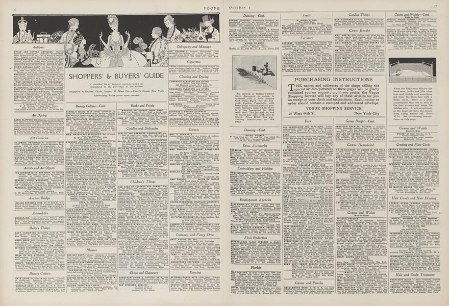 Shoppers' & Buyers' Guide