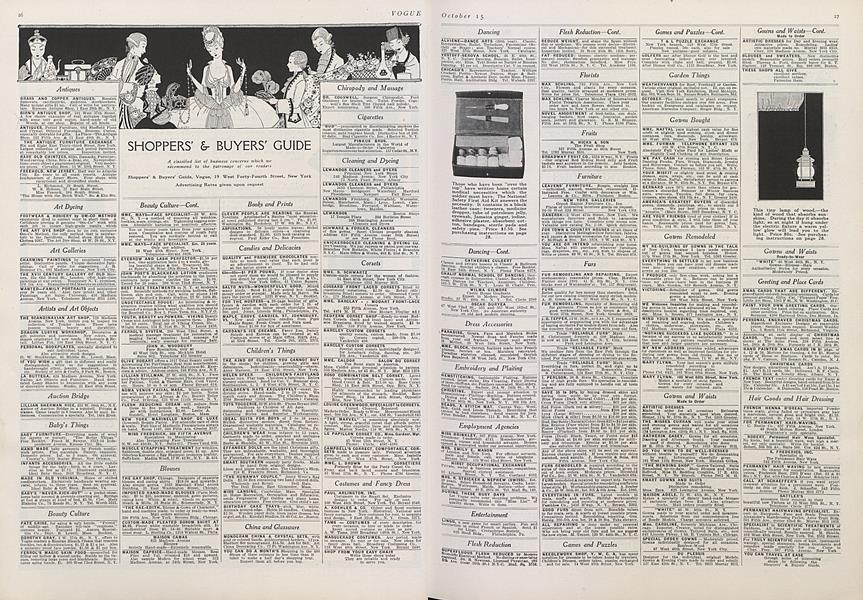 Shoppers' & Buyers' Guide