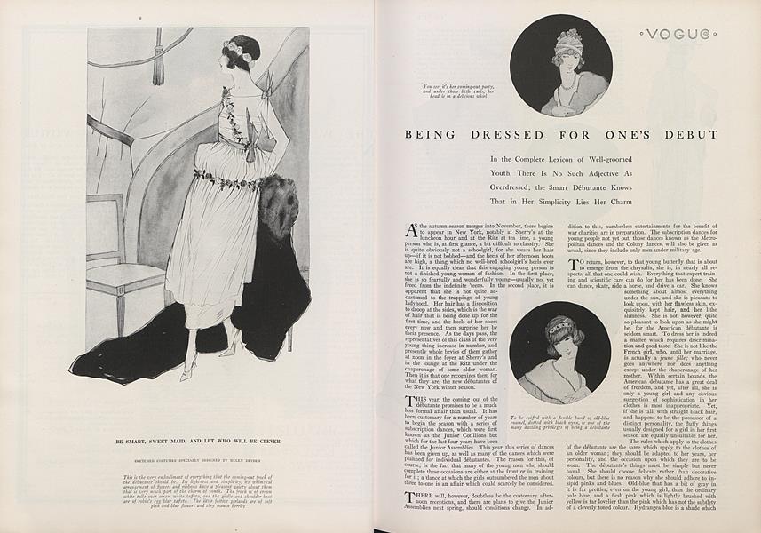 Being Dressed for One's Debut