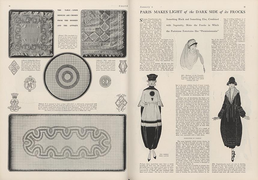 Paris Makes Light of the Dark Side of it Frocks