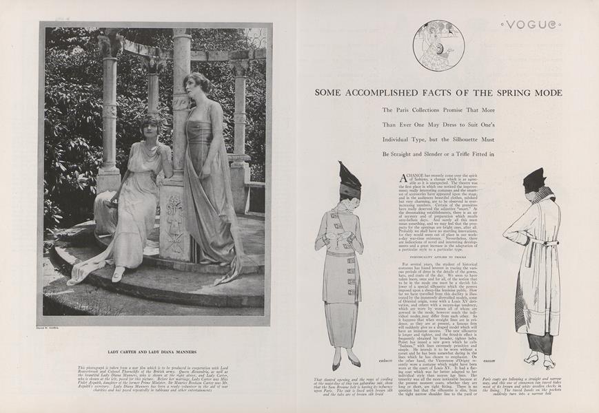 Some Accomplished Facts of the Spring Mode