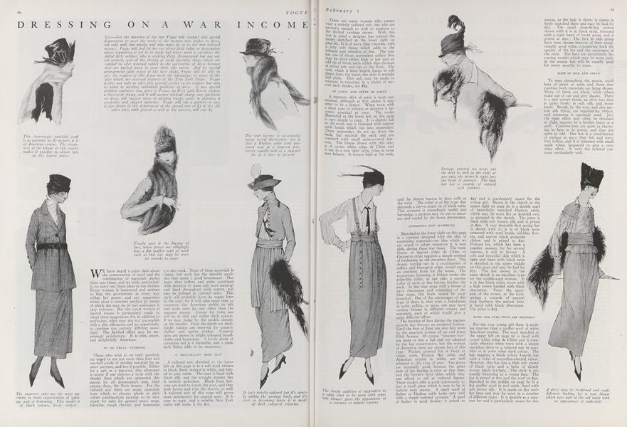 Dressing on a War Income