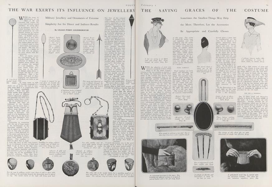 The War Exerts Its Influence on Jewellery