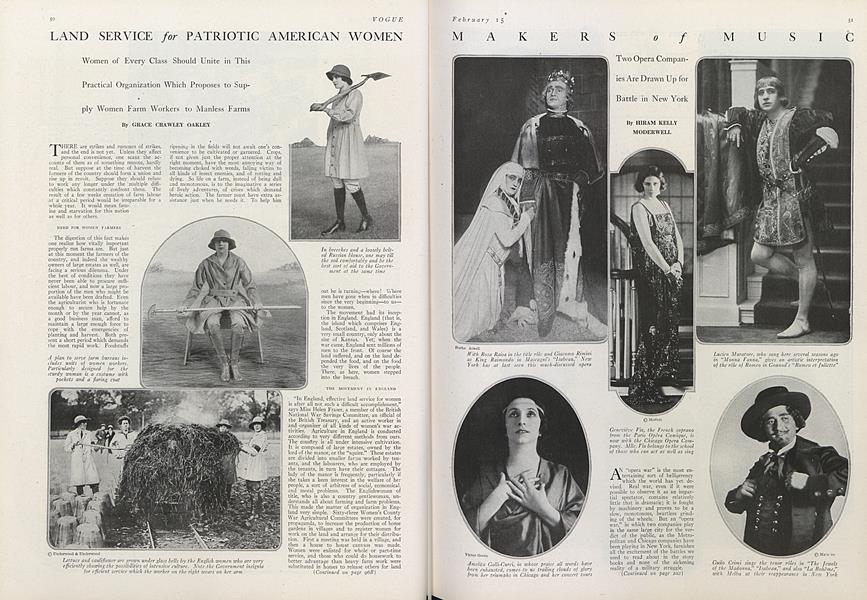 Land Service for Patriotic American Women