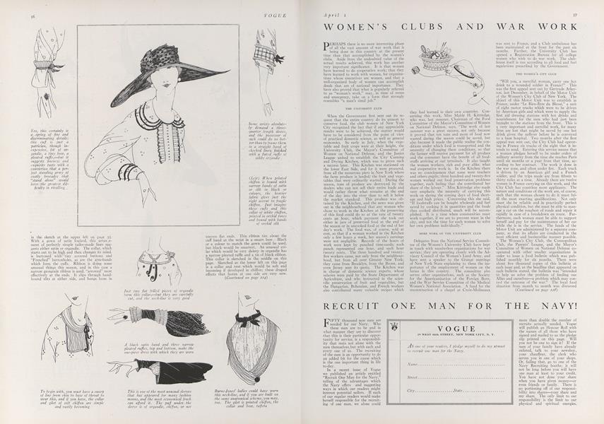 Women's Clubs and War Work