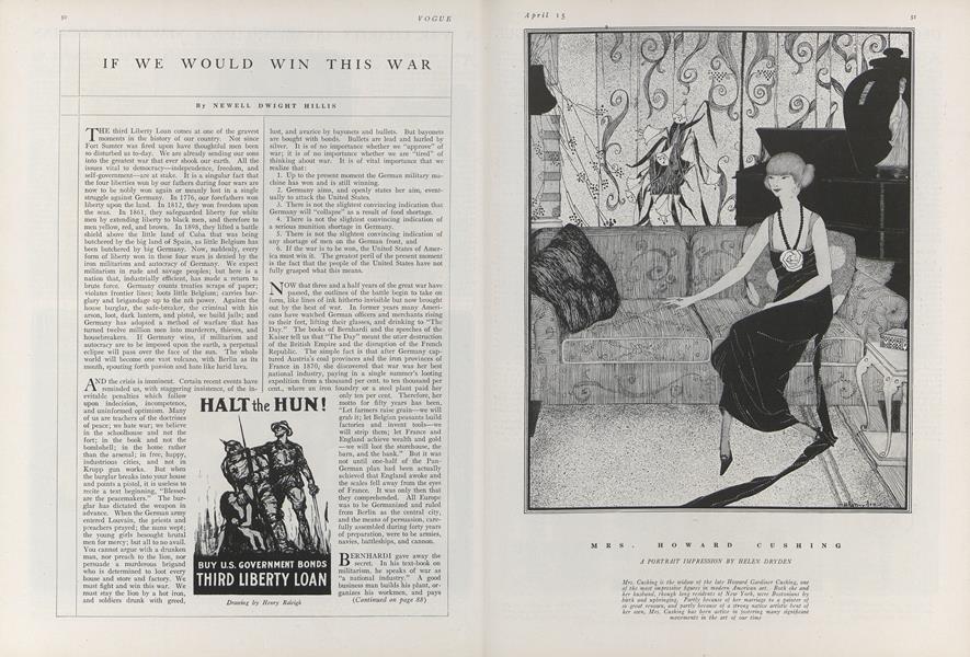 If We Woud Win This War