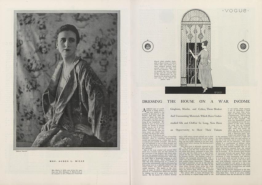 Dressing the House on a War Income